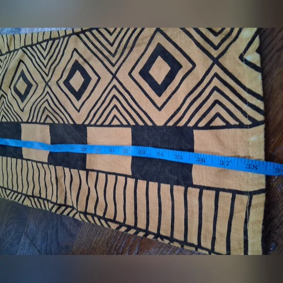 NWOT UNISEX Geometric Black and Tan Joggers - Picture 4 of 4